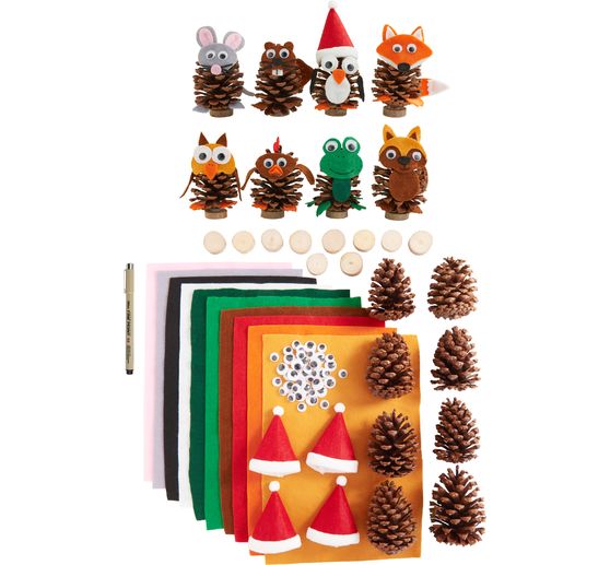 Set creativo VBS "Animali con pigne"