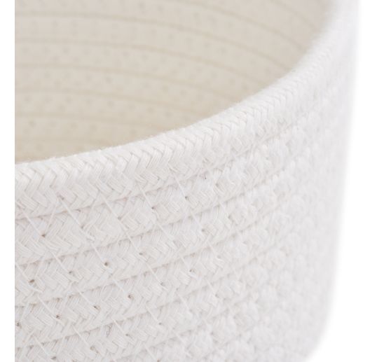 VBS White woven basket, set of 3