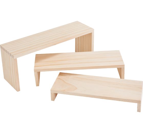 VBS Mensola in legno&nbsp;"Gradino", set da 3