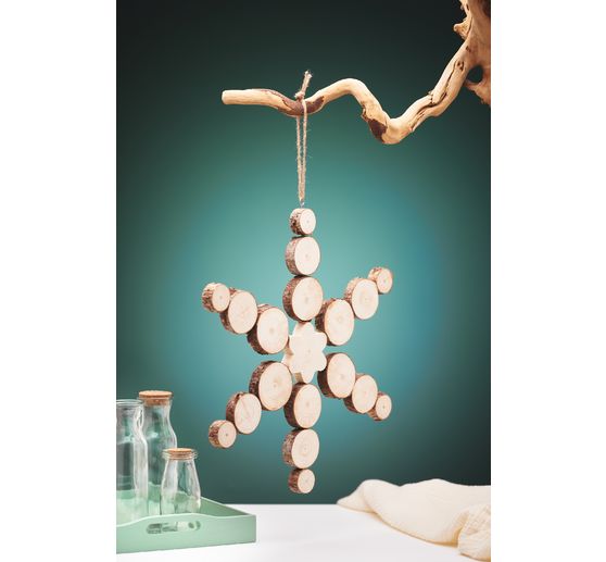 Kit creativo VBS &ldquo;Stella in legno da appendere&rdquo;