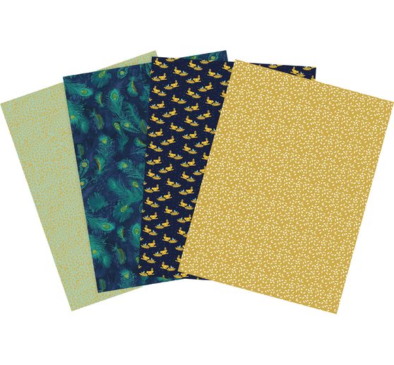 Pocket Hot-Foil Collection Mix and Patch D&eacute;copatch "Pavone d'oro"
