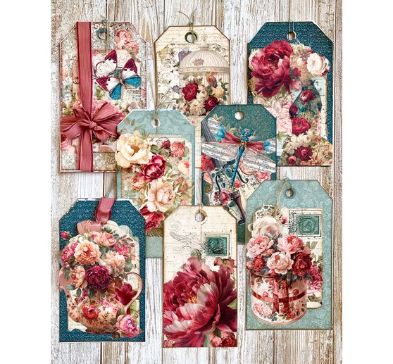 Ciao Bella scrapbook paper "Bohemian Burgundy"