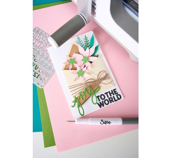 Fustella Sizzix Thinlits "Mini Bold Alpha by Vicki Boutin"