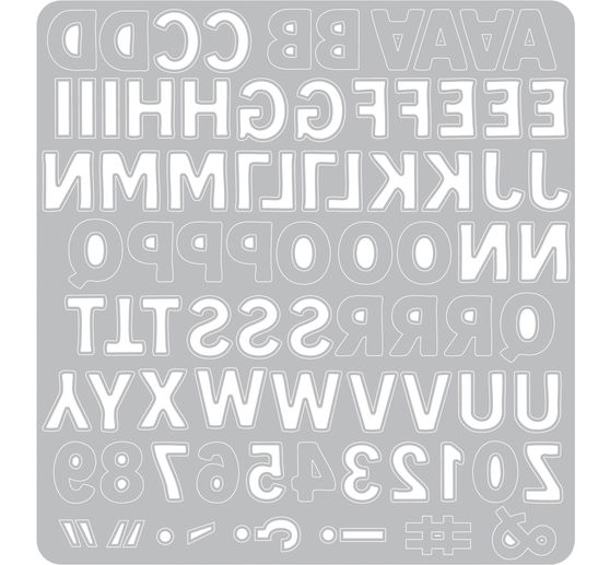 Fustella Sizzix Thinlits "Mini Bold Alpha by Vicki Boutin"
