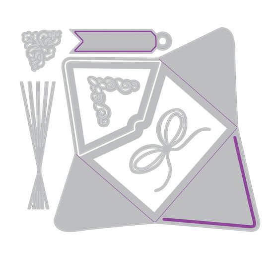Fustella Sizzix Thinlits "First Class Mail by Vicki Boutin"
