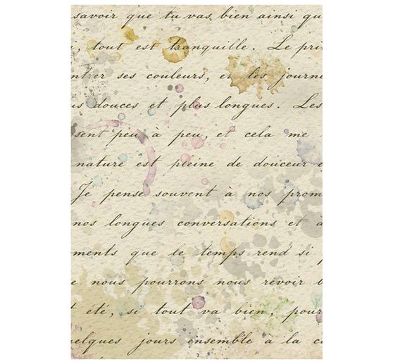 Seta di paglia con motivi backgrounds Stamperia "Flowers and Poems", DIN A6, set di 8 pezzi