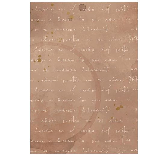 Seta di paglia con motivi backgrounds Stamperia "Flowers and Poems", DIN A6, set di 8 pezzi