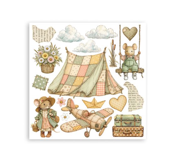 Stamperia Rub On assortment "Cozy Family"