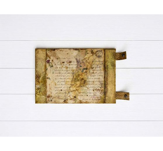 Assortimento di seta paglia con motivi Stamperia "Flowers and Poems", DIN A4, set di 6 pezzi