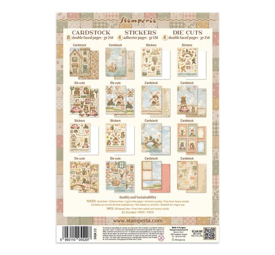Junk Journal Book Stamperia "Cozy Family"