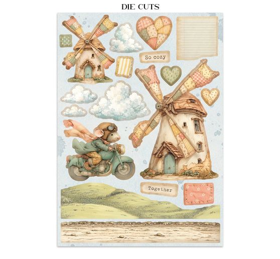 Junk Journal Book Stamperia "Cozy Family"