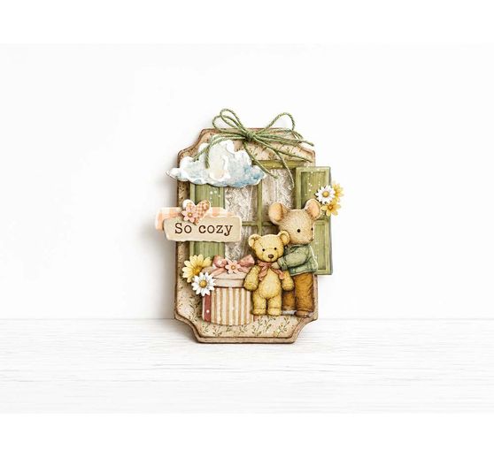 A5 Junk Journal Focus Points Stamperia "Cozy Family"