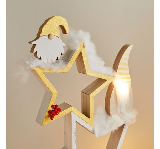 VBS Gnomo in legno "Jonne", 9,5 cm