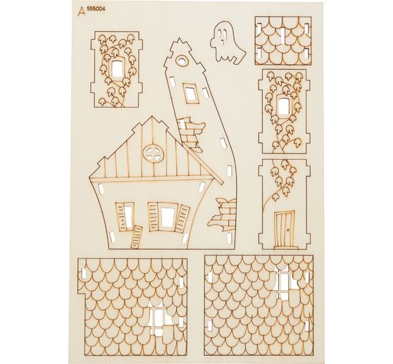 Kit di montaggio in legno "Casa di Halloween"