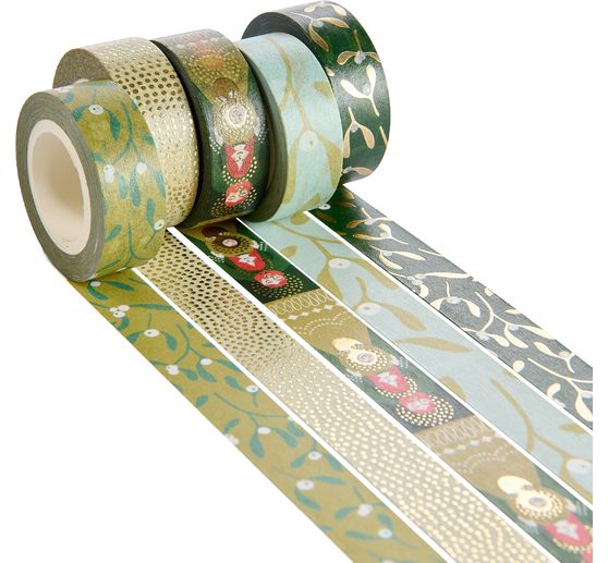 Set di masking tapes "Rami di vischio"