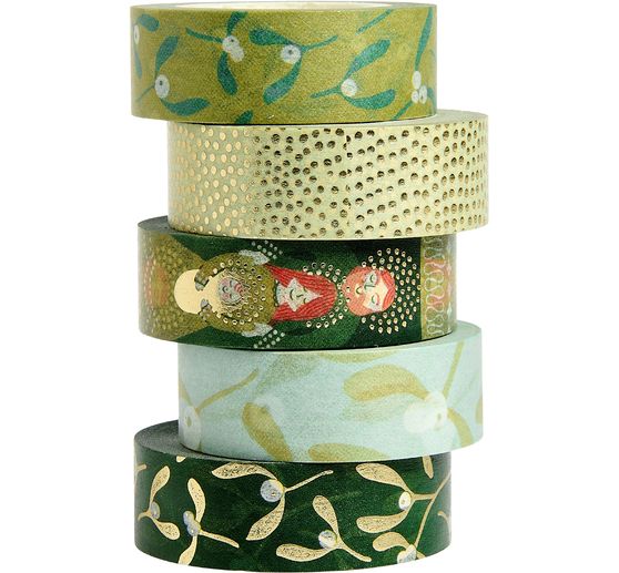 Set di masking tapes "Rami di vischio"