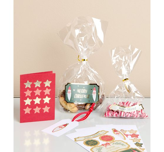 Adesivo di carta "Merry Xmas"