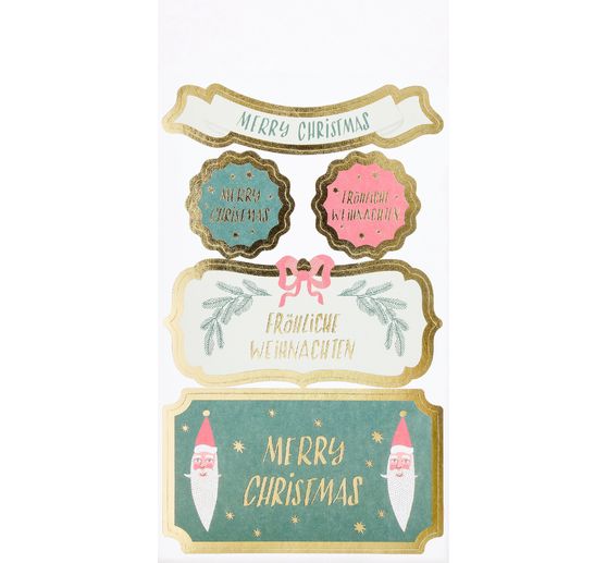Adesivo di carta "Merry Xmas"