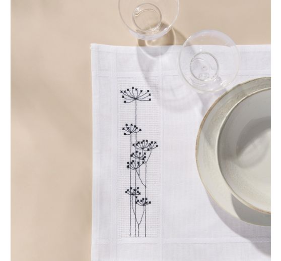 Kit da ricamo punto croce contato "Tovagliette erbe"