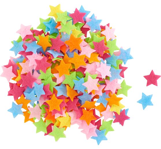 Decorazioni sparse in feltro VBS XXL "Stelle"