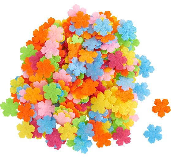 Decorazioni sparse in feltro VBS XXL "Fiori"