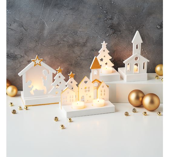 Stampo per colata in silicone "Church", con bordo a innesto