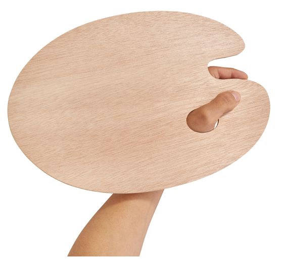 Tavolozza in legno VBS "Ovale", 2 pz.