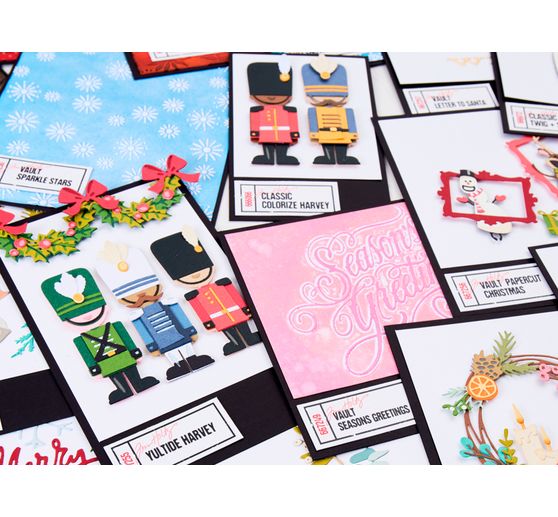 Fustella Sizzix Thinlits "Yuletide Harvey by Tim Holtz"