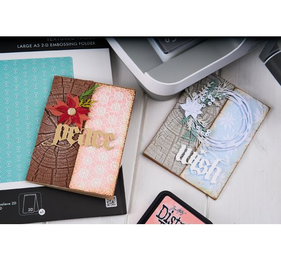 Modello di goffratura Sizzix A5 "Snowflakes by Tim Holtz"