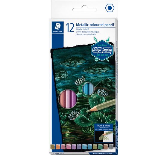 Matite colorate STAEDTLER "Metallic", 12 colori