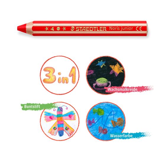 STAEDTLER Coloured pencils 5+1 "Noris junior"
