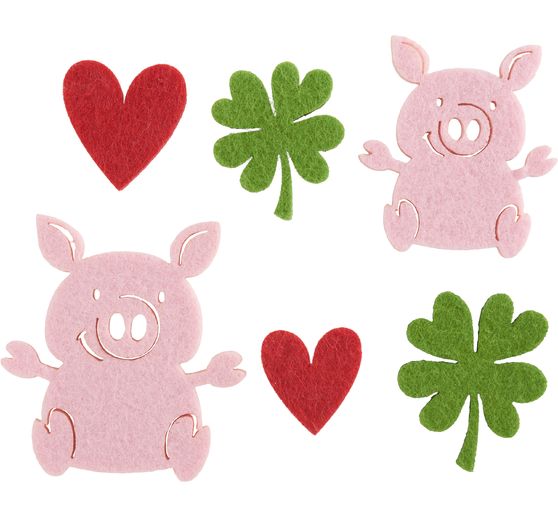 Felt scatter decoration "Luck"