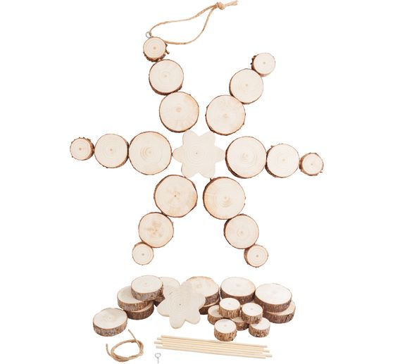 Kit creativo VBS &ldquo;Stella in legno da appendere&rdquo;