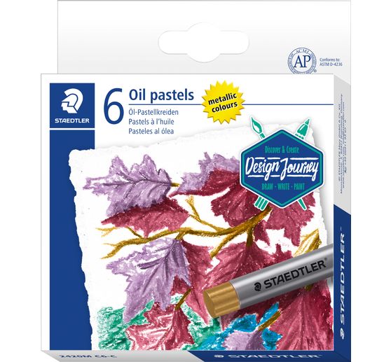 Pastelli a olio STAEDTLER "Metallic", 6 colori