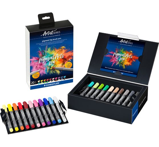 STAEDTLER Pigment big brush pen "Pigment Arts", 20 colours
