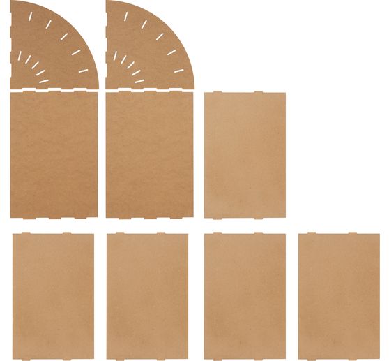 Organizer per carta VBS "Flexio", A4, a ventaglio, 6 scomparti