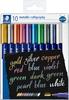 Marker STAEDTLER "Metallic Calligraphy", 10 colori