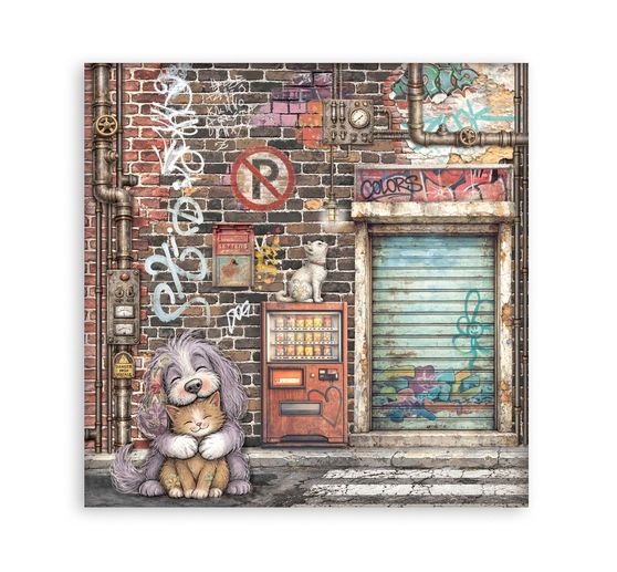 Blocco di scrapbook Stamperia "Furry Friends 2"