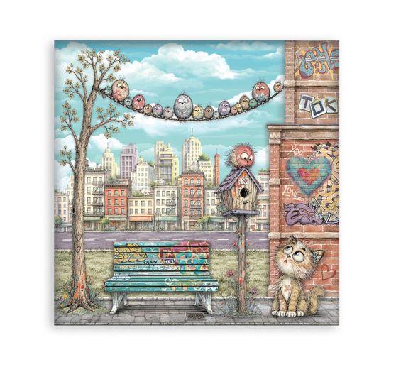 Blocco di scrapbook Stamperia "Furry Friends 2"