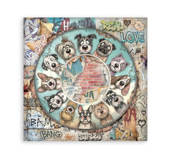 Blocco di scrapbook Stamperia "Furry Friends 2"