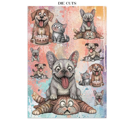 Stamperia A5 Junk Journal Focus Points "Furry Friends 2"