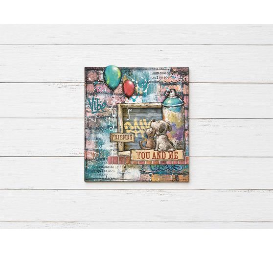 Blocco di scrapbook Stamperia "Furry Friends 2 Backgrounds"