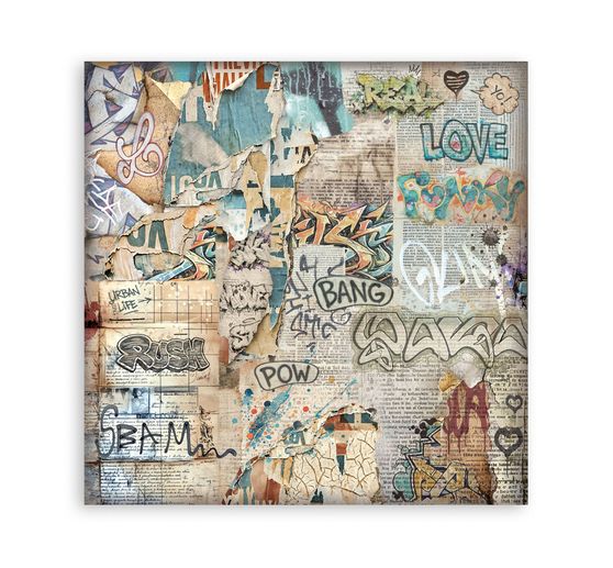 Blocco di scrapbook Stamperia "Furry Friends 2 Backgrounds"