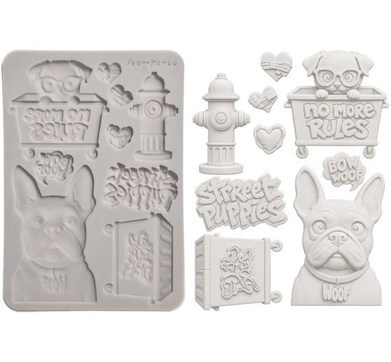 Stamperia Silicone mould A5 "Furry Friends 2 - Dogs"