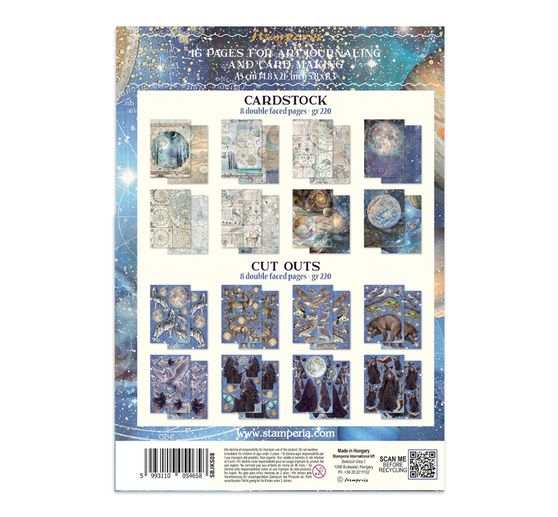 A5 Junk Journal Focus Points Stamperia "Cosmos"