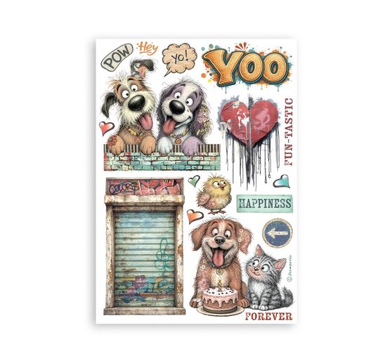 Washi pad Stamperia "Furry Friends 2"