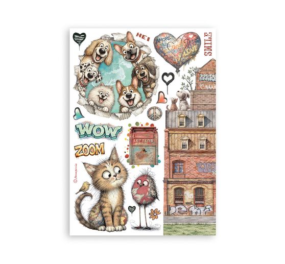Washi pad Stamperia "Furry Friends 2"