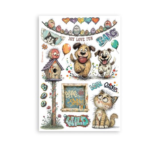 Washi pad Stamperia "Furry Friends 2"