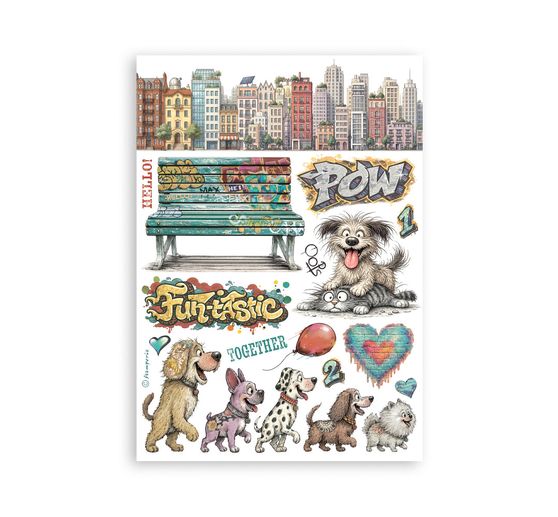 Washi pad Stamperia "Furry Friends 2"