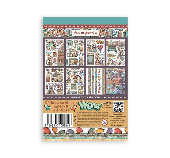 Washi pad Stamperia "Furry Friends 2"